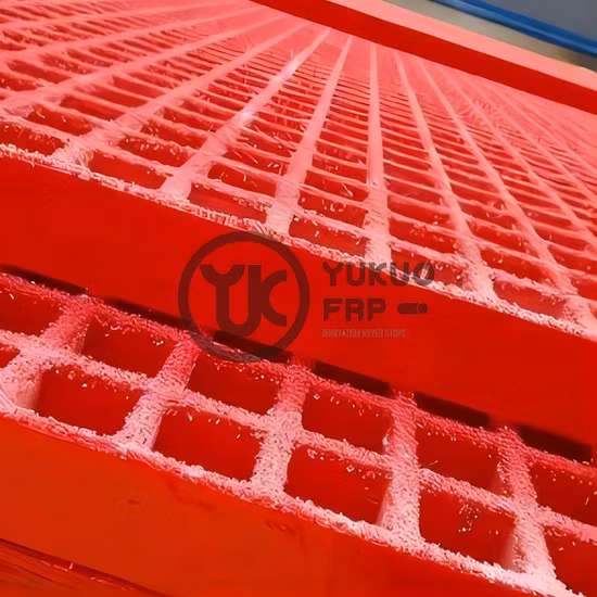 Factory Supply Antislip FRP Gratings/FRP Platform/Fiberglass Products for Electroplating Industry