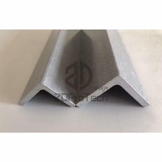Extremely Durable FRP Angle Fiberglass Angle Bar Pultruded FRP Angle Cleat L Beam Profiles.