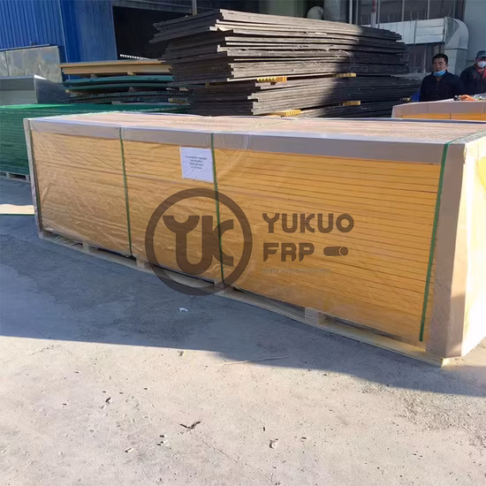 Grade personalizada de FRP verde FRP GRP que raspa a plataforma de FRP